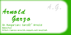 arnold garzo business card